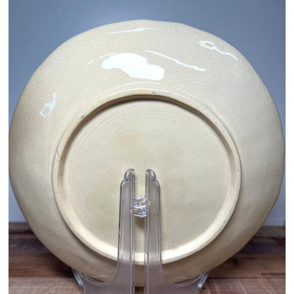 VINTAGE HALLMARK MITFORD MAX SNOWMAN Apples Christmas HOLIDAY CERAMIC PLATE - Picture 3 of 5